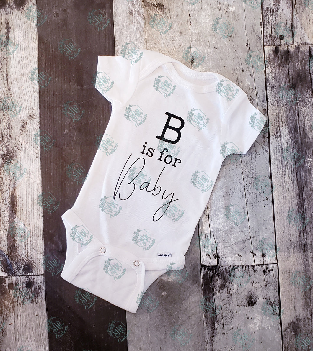 'B is for Baby' onesie